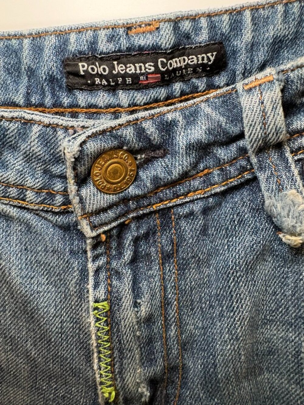 Vintage Polo Jeans Company Ralph Lauren Y2K Low Rise Flare Jeans 29 - Picture 9 of 16